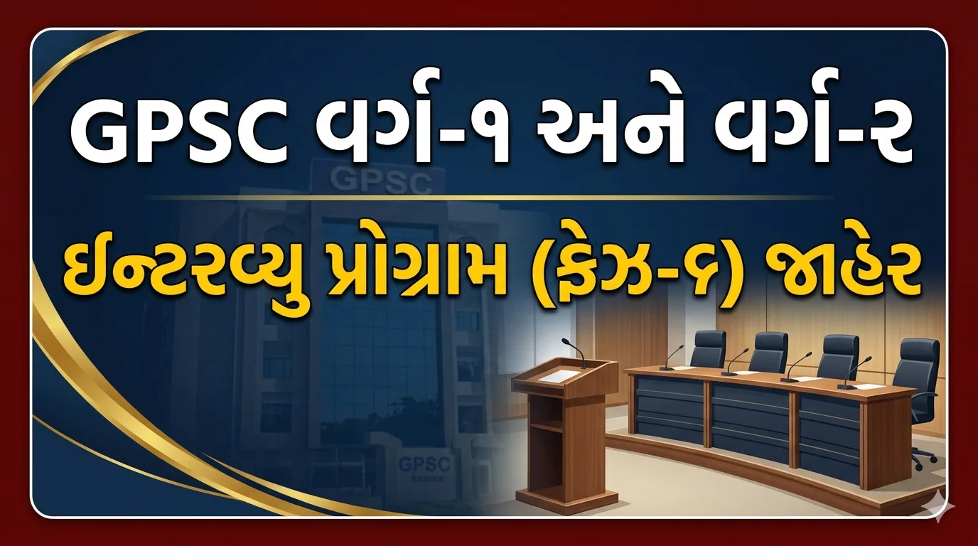 GPSC Class 1 and 2 Interview Program GPSC Class 1 and 2 Interview Program