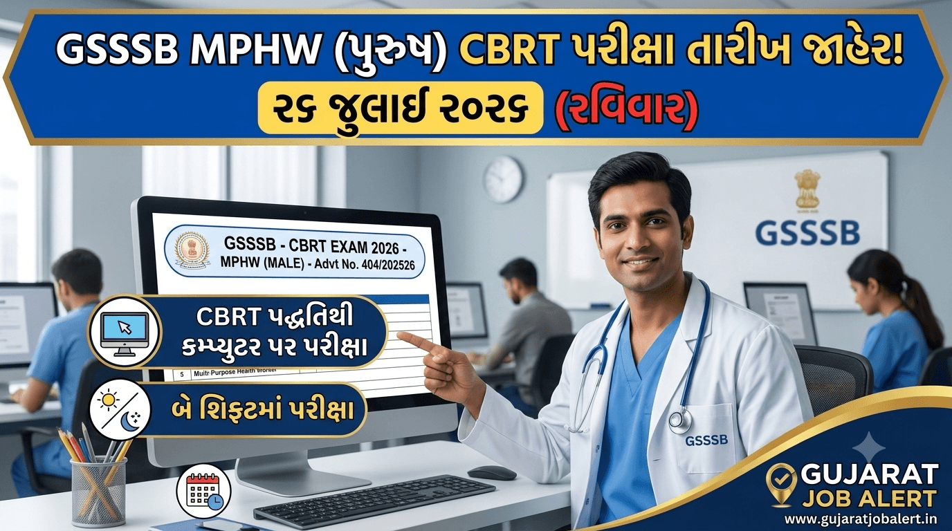 GSSSB MPHW Exam Date 2026