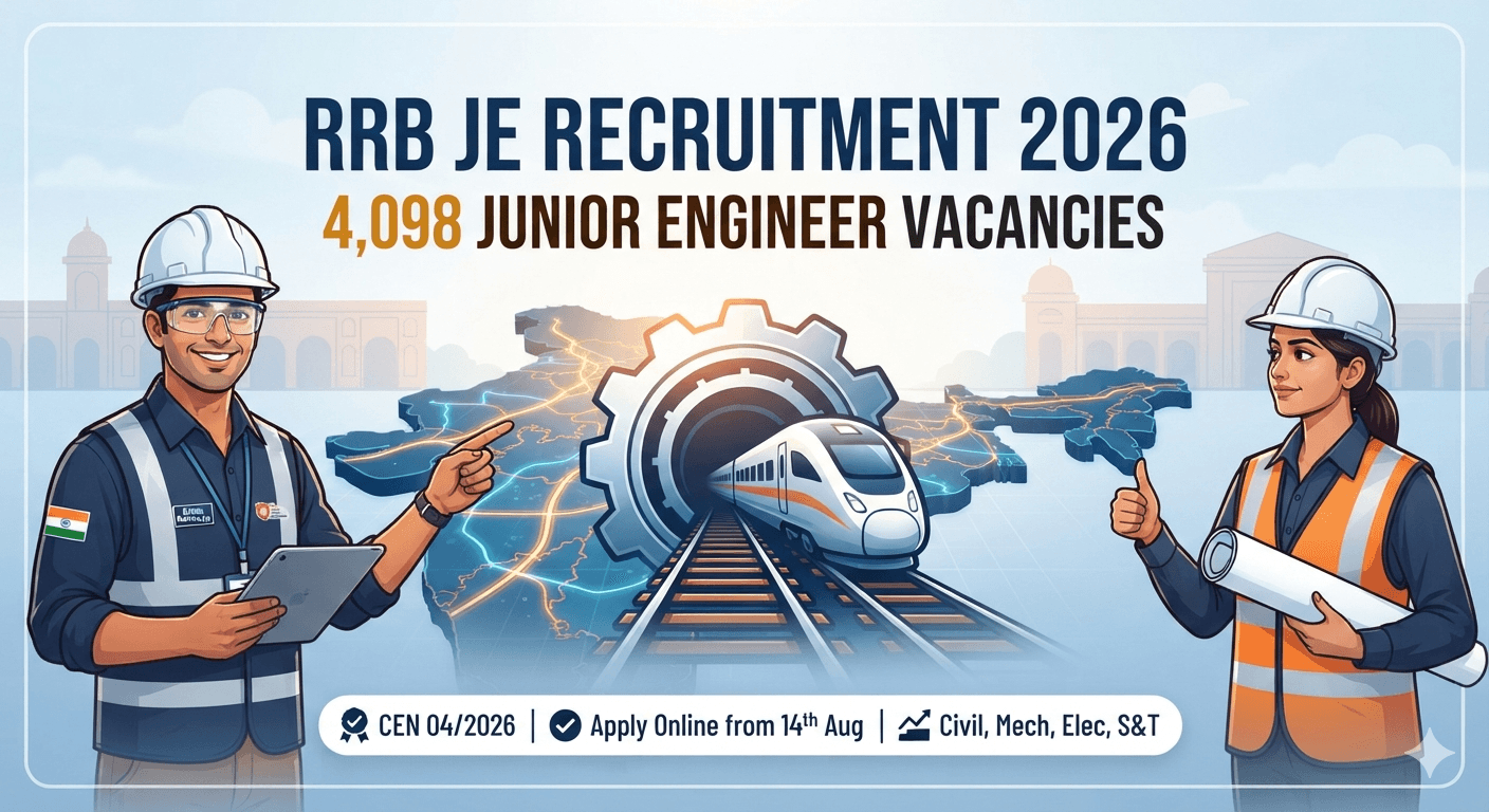 RRB JE Recruitment 2026