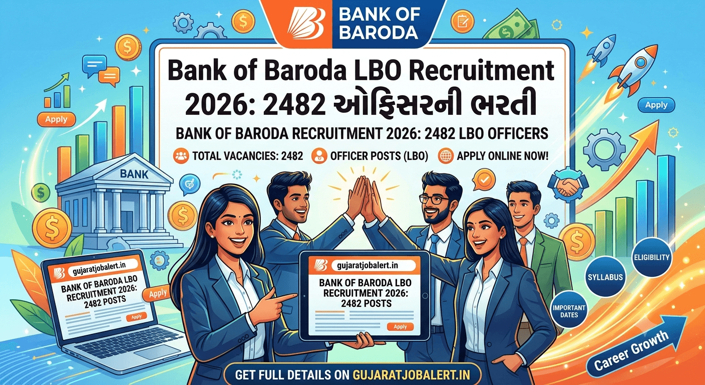 Bank of Baroda LBO Recruitment 2026: 2482 ઓફિસરની ભરતી