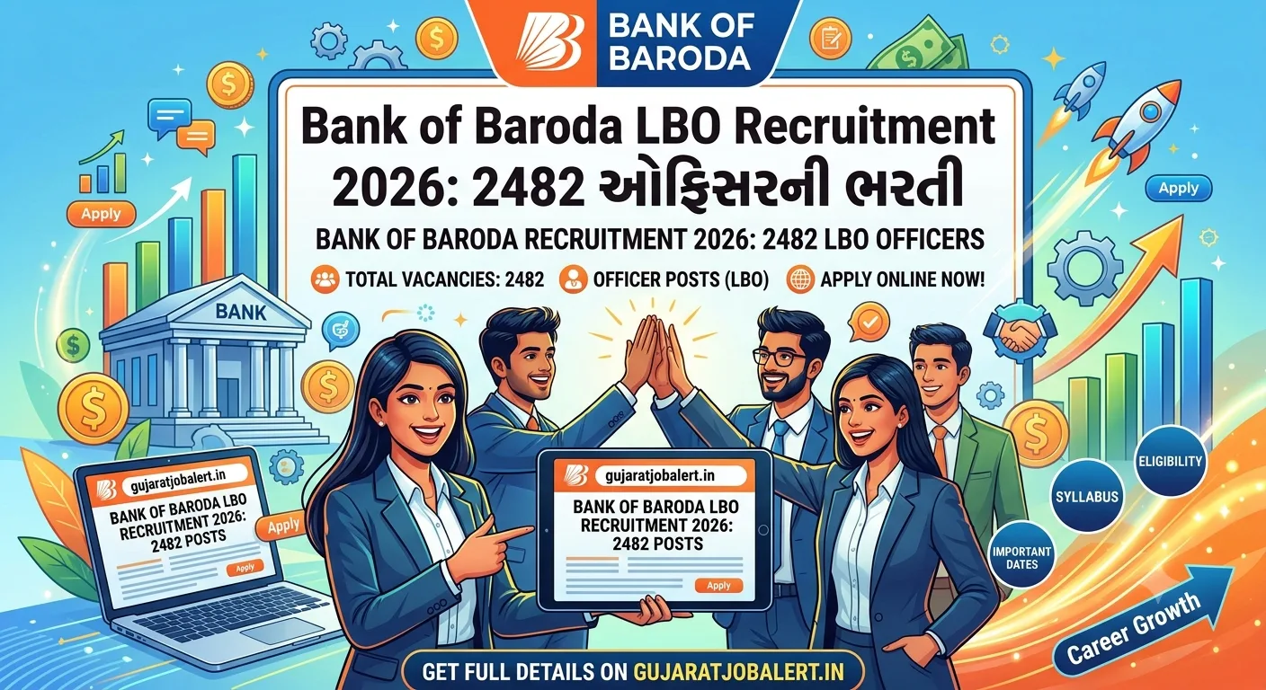 Bank of Baroda LBO Recruitment 2026: 2482 ઓફિસરની ભરતી