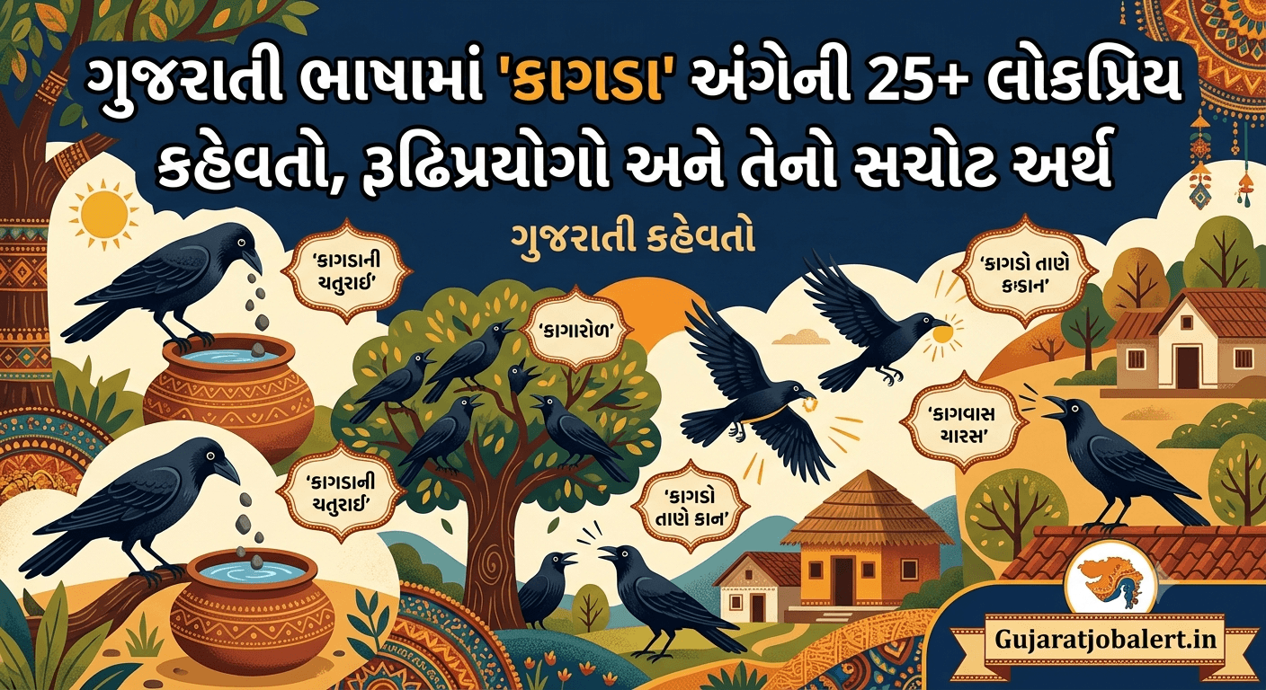 Gujarati Kahevato: કાગડા અંગેની કહેવતો અને અર્થ