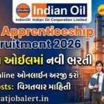 IOCL Apprenticeship Recruitment 2026: ઇન્ડિયન ઓઇલમાં ITI, ડિપ્લોમા અને સ્નાતક માટે બમ્પર ભરતી IOCL Apprenticeship Recruitment 2026: ઇન્ડિયન ઓઇલમાં નવી ભરતી